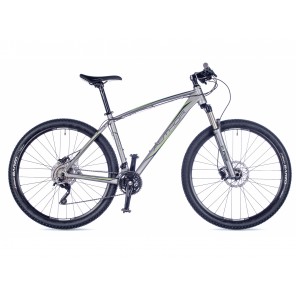 AUTHOR Instinct 29 2016 17" stříbrná-matná/zelená MTB XC 29" kolo
