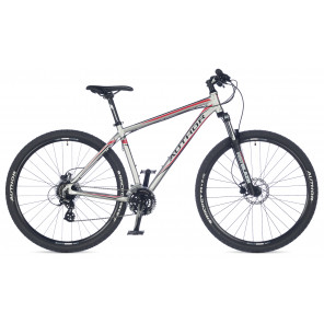 AUTHOR Impulse 29 2017 21" stříbrná/červená/černá MTB XC 29" kolo